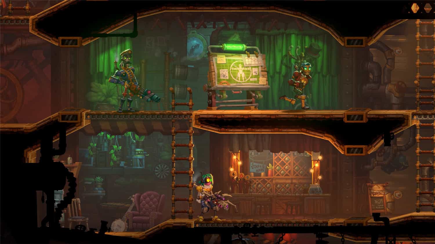 蒸汽世界:劫掠2/SteamWorld Heist II 第3张 蒸汽世界:劫掠2/SteamWorld Heist II 第3张